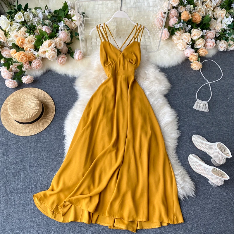 Сексуальное пляжное платье с v образным вырезом и крестиком для путешествий