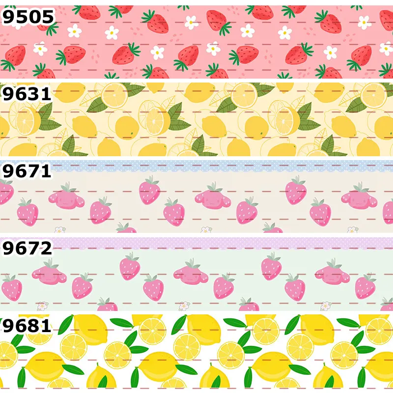 10 ярдов разные размеры корсажная лента летняя с принтом лимона Аксессуары для