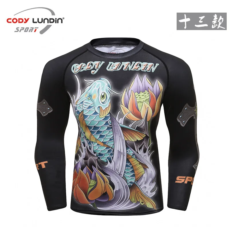 Футболка мужская Спортивная с длинным рукавом компрессионная быстросохнущая