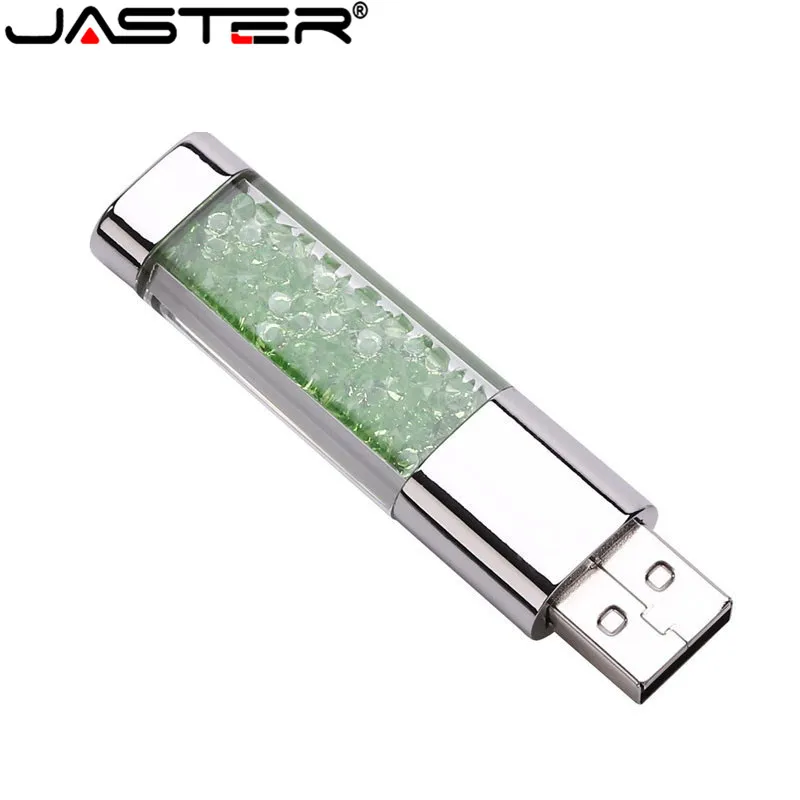 JASTER usb 2 0 красивый Кристальный флеш накопитель 32 Гб Водонепроницаемый Алмазный 4
