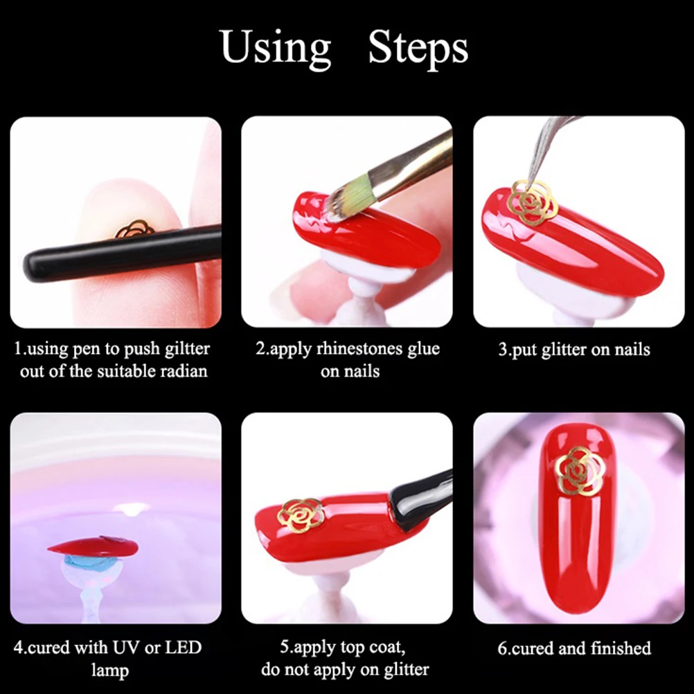 3 шт 3D Стразы для ногтей Снежинка Украшение Маникюр чехол телефона блестки DIY