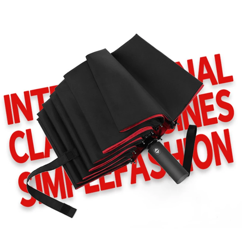 Складной деловой зонт автоматический аксессуар от дождя 12 ребер для мужчин и