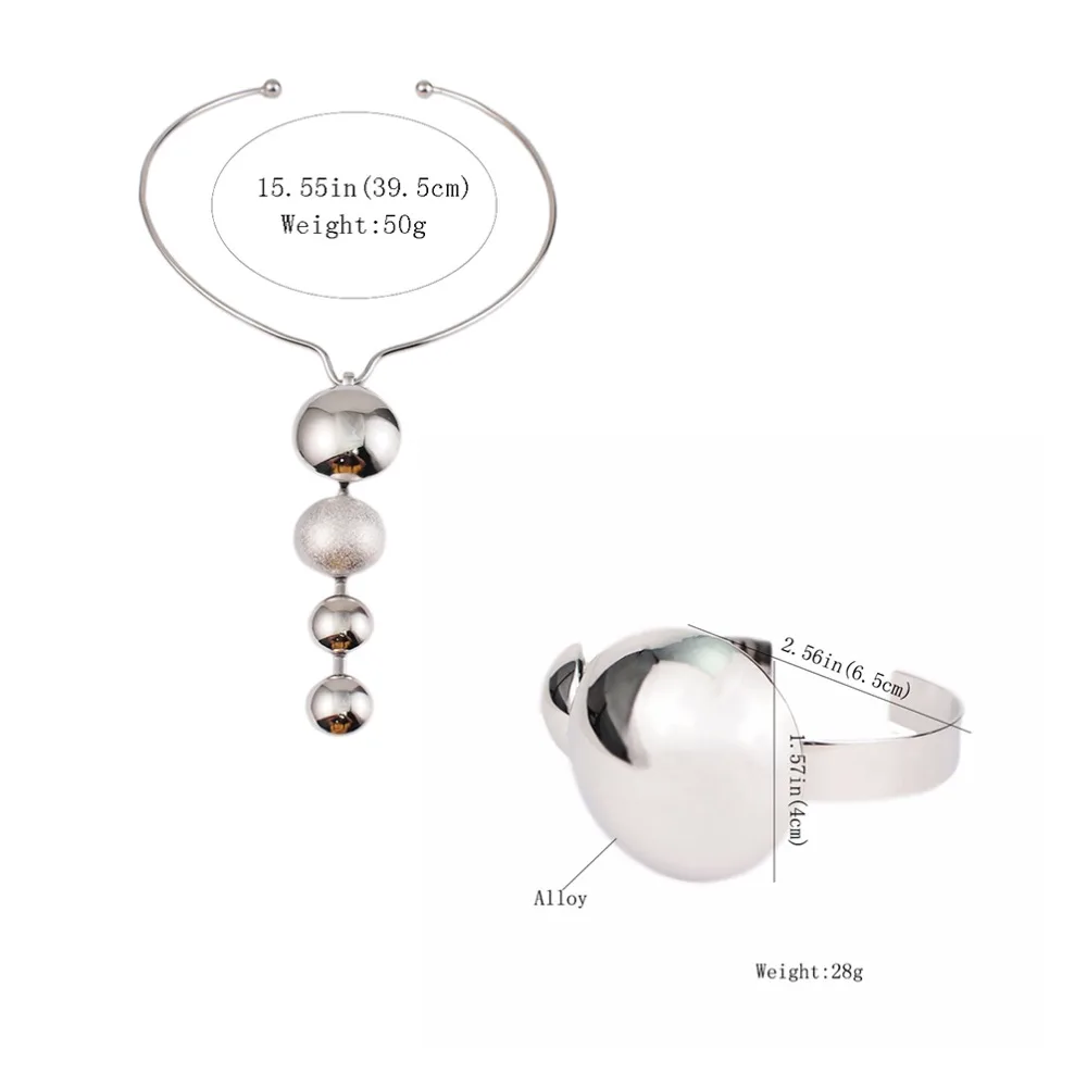 Женский комплект из колье и браслета с подвеской|Ювелирные наборы| |