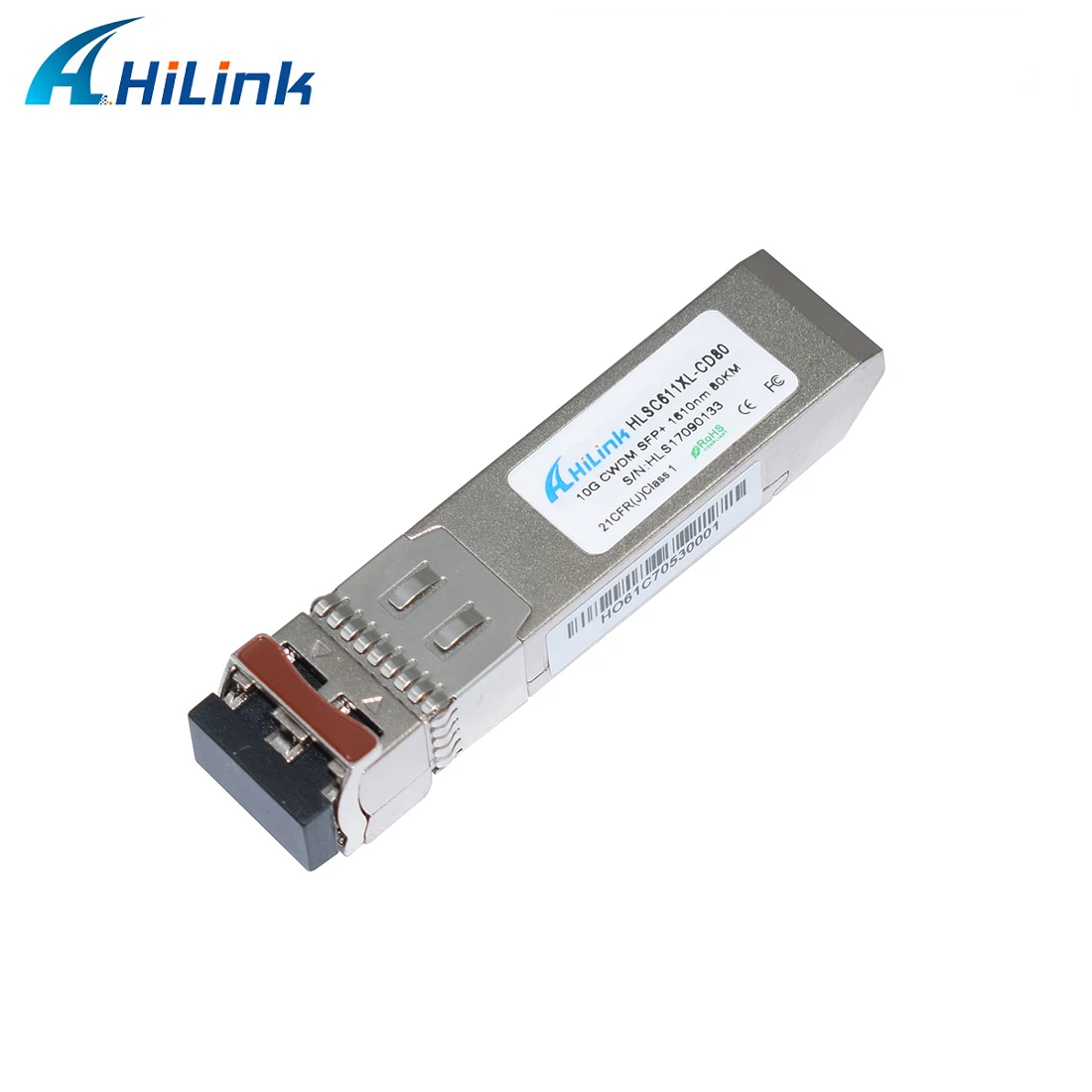 Hilinktech Бесплатная доставка DHL 10G CWDM SFP + 80KM 1610 EML APD ZR LC DDM модуль приемопередатчика|cwdm