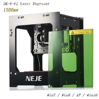 neje 2021 hot selling new 1500mw 405nm ai laser engraver wood router diy desktop laser cutter printer engraver cutting machine