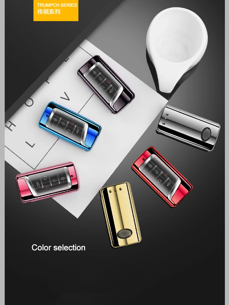 Чехол для автомобильного ключа с дистанционным управлением из ТПУ чехол Trumpchi GS7