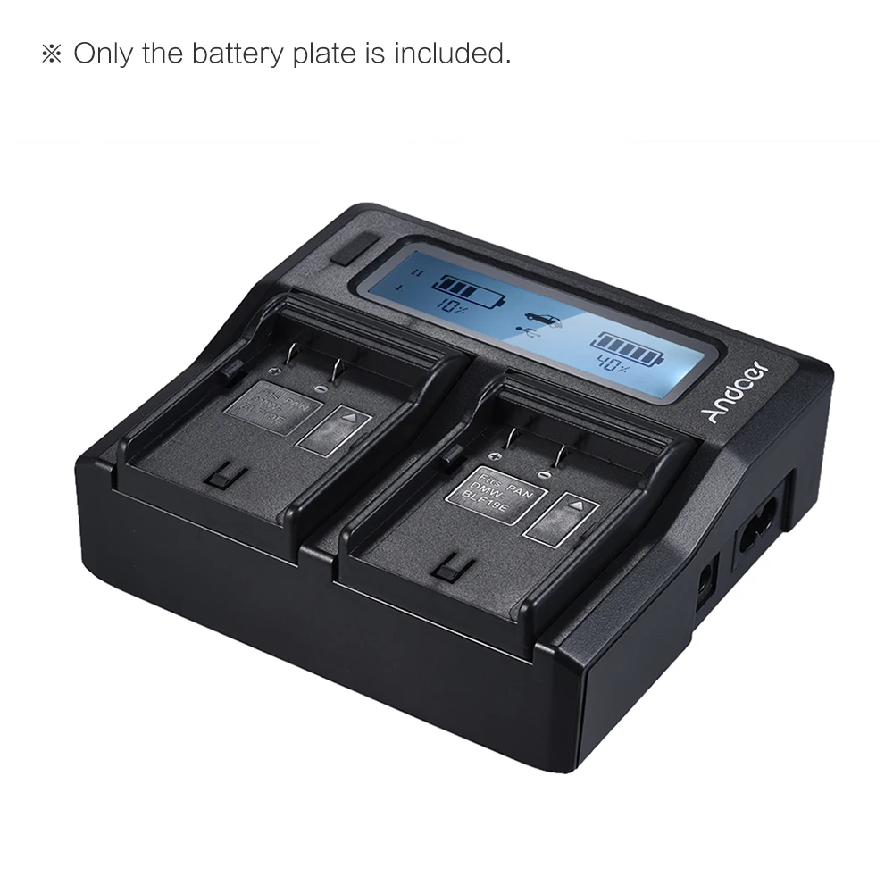 Зарядное устройство Andoer для двух/четырехканальных аккумуляторов Nikon Sony Canon 2 шт. |