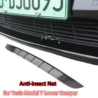 for tesla model y 2021 lower bumper grille insect net anti insect dust garbage proof inner grill cover decoration accessories