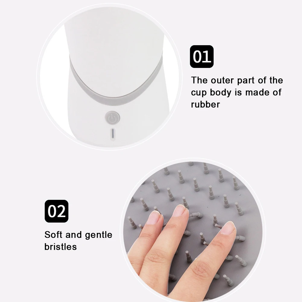 

Detachable Low Noise Automatic Electric Paw Cleaner 4W Pet Foot Washer Silicone Quickly Wash Cleaning Cup Dog Cat Portable 3.7V