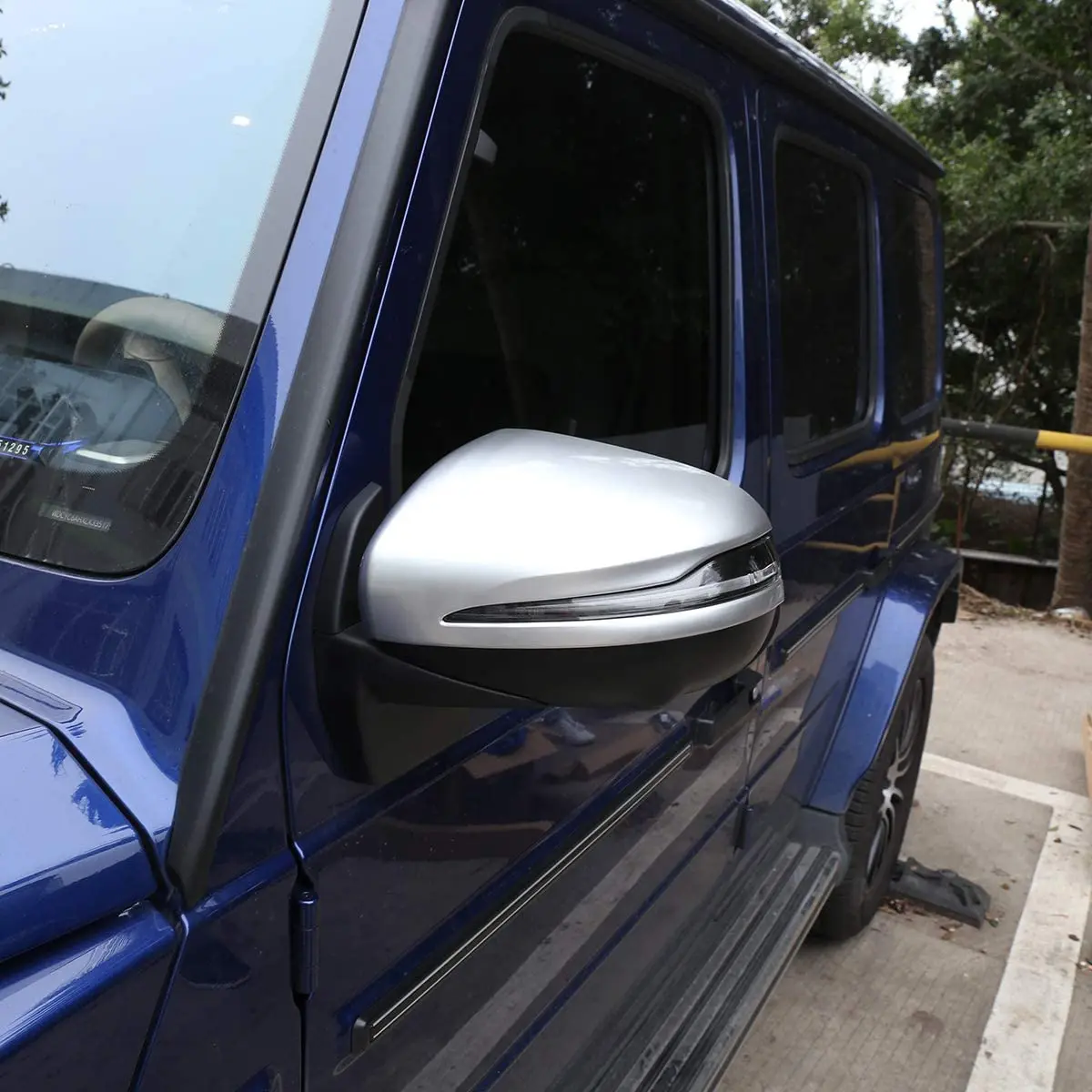

Серебряная крышка зеркала заднего вида для Mercedes Benz G Class 2019 2020
