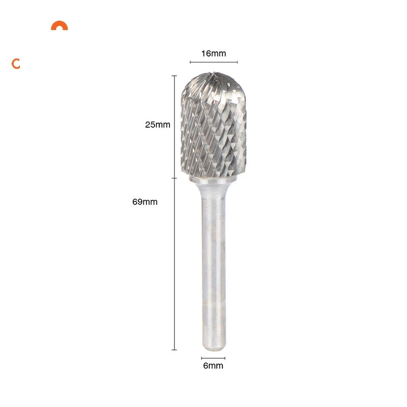 1 шт. C162506 цилиндр с радиусом 16*25 мм твердосплавная фреза шлифовальный и