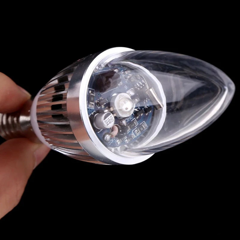 

LED Filament Bulb E14 Pointed Bubble Remote Control LED Lamp Indoor Warm LED Candle Transparent Cover Lamp Home Decor Chandelier