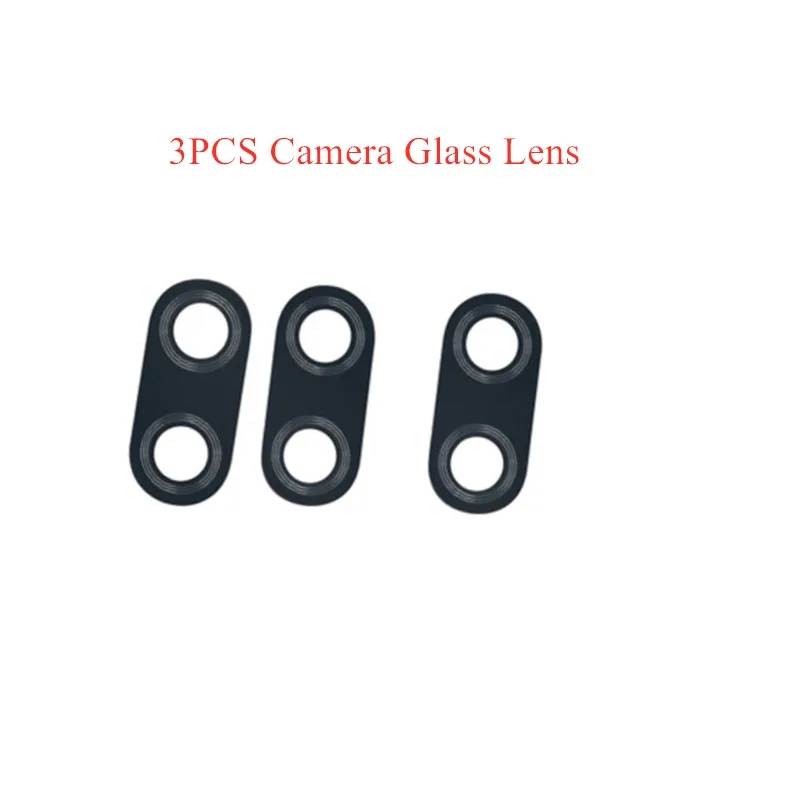 3pcs Camera Lens Для Xiaomi Redmi Note 7 задняя камера Стекло Объектив задняя камера стекло задняя крышка с металлической рамкой клей Замена Ремонт Запасные части - Цвет: 3pcs Camera Lens