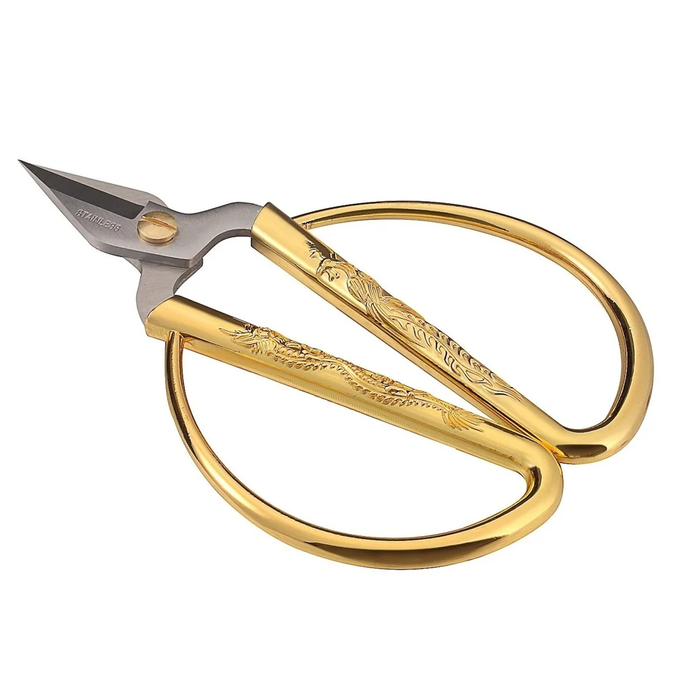 

Золотые швейные ножницы, 1 шт., восстанавливающие швейные ножницы для рукоделия, аксессуары для вышивки ручной работы