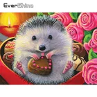 EverShine Бриллиантовая вышивка из бисера 5D сделай сам, картина ежик, вышивка крестиком, хобби ручной работы