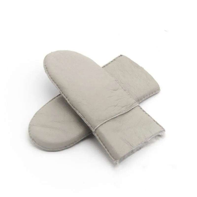 2021 Winter Women's Warm Mittens 100% Genuine Sheep Fur Gloves Natural Wool Sheepskin Thickened Outdoor | Аксессуары для