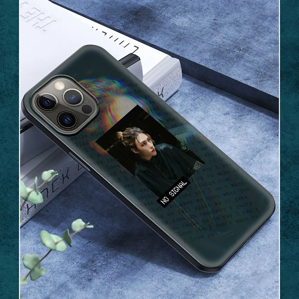 

Phone Case For iPhone 11 12 Pro XS Max 8 7 Plus X XR Silicone Soft TPU Black Shell Back Cover Coque Bag Stray Kids Hwang Hyunjin