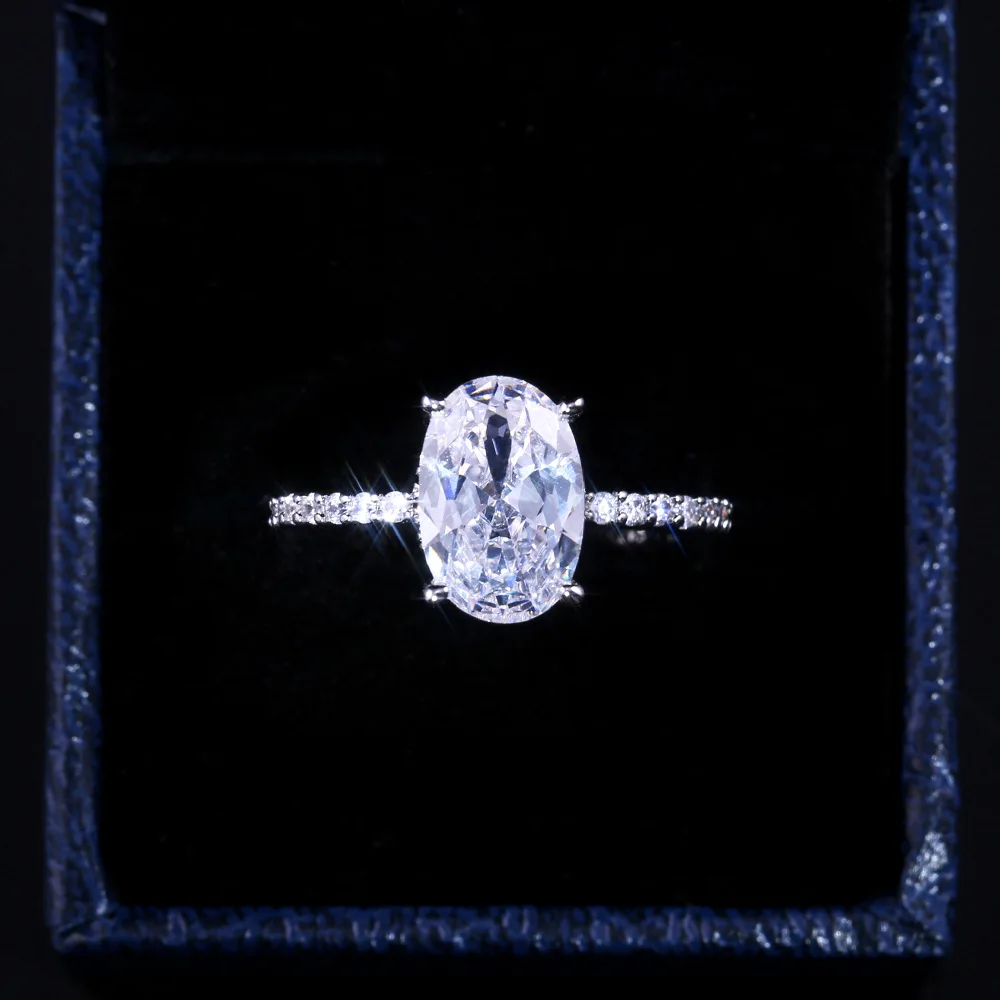 Fashion Zircon Women's Engagement Ring Best Promise Couple Jewelry | Украшения и аксессуары