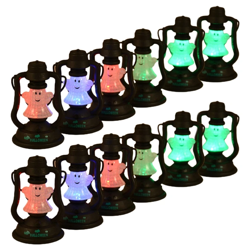 

2021 New 12 Pcs Pumpkin Elf Halloween Hanging Light Outdoor Halloween Decoration Prop