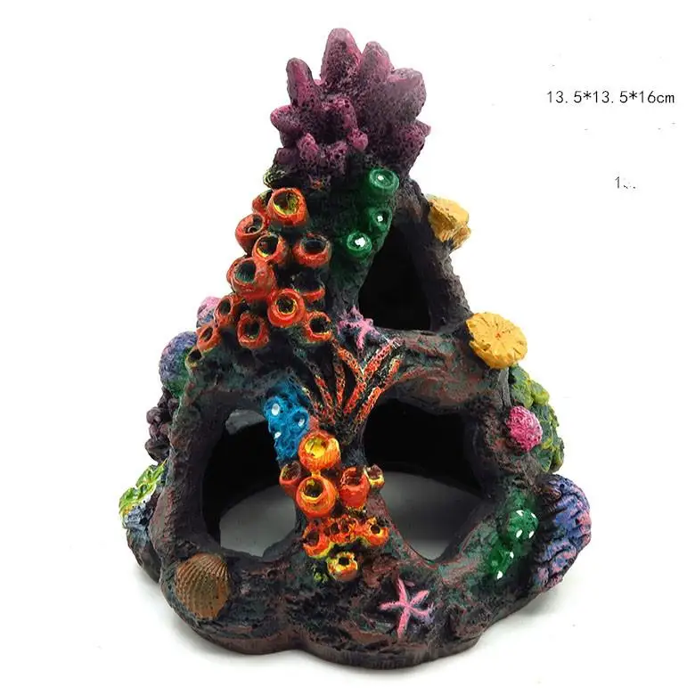 

Decoration resin colored aquarium deco fish tank landscaping
