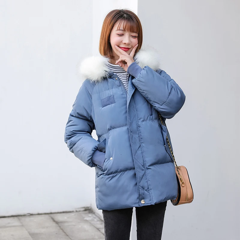 Новинка 2019 теплое утолщенное зимнее пальто зимняя куртка женский пуховик с
