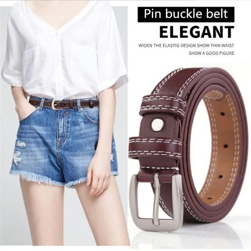 

Ремень из искусственной кожи Женский, дизайнерский пояс для джинсов, платьев, брюк с классической пряжкой, регулируемый
