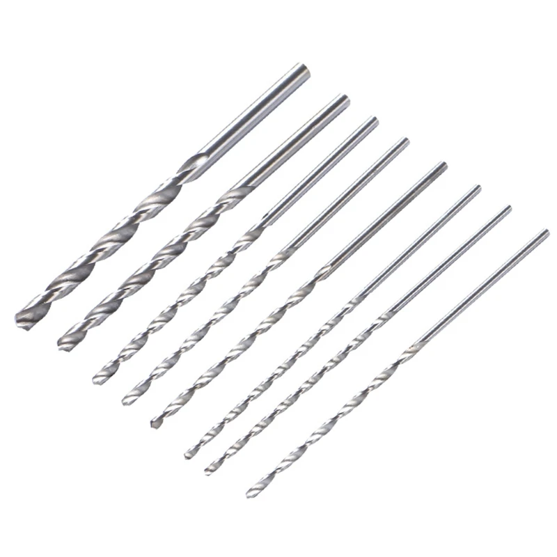 

Drilling Holes for Variety of Materials High Speed Steel Straight Shank Twist Drill Spiral Chip Flute Set 667B