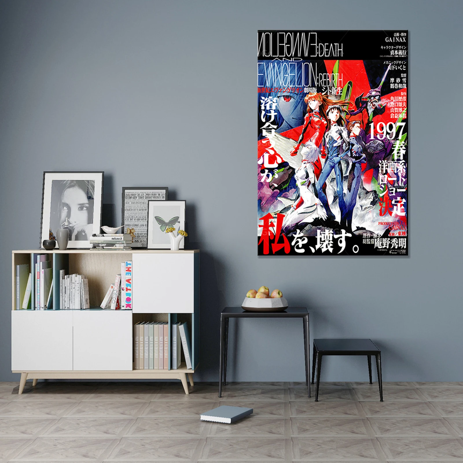 Холст для украшения дома 1 шт. картина с японским аниме персонажем HD печатный