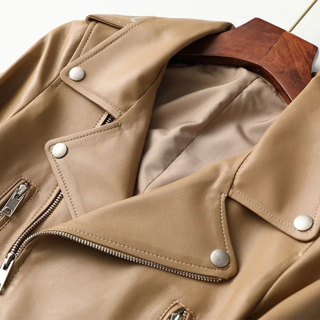 Куртка женская из натуральной овечьей кожи|Кожаные куртки| |