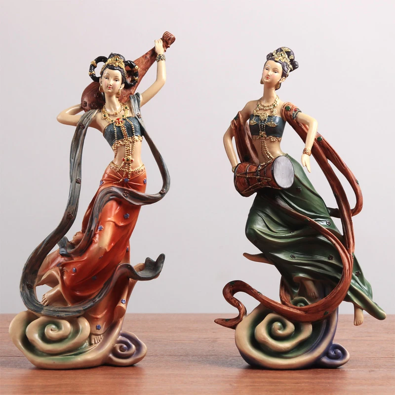New Chinese Style Zen Ornament Hallway TV Cabinet Home Soft Outfit Crafts Creative Furnishings Dunhuang Kweichow Moutai Goddess | Дом и сад