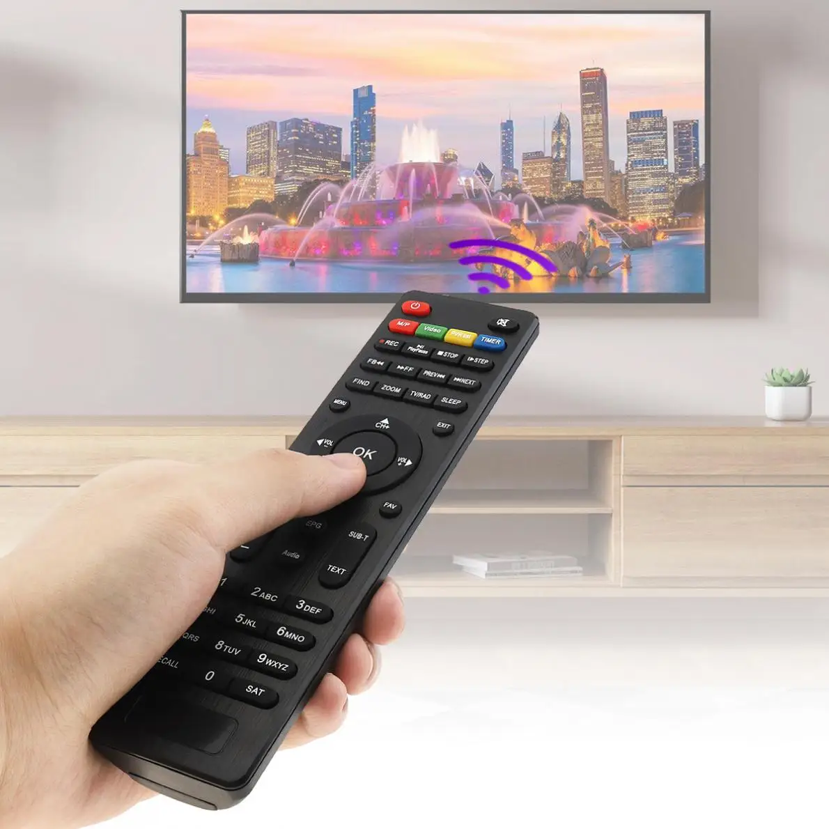 ИК 433 МГц пульт дистанционного управления для Freesat V7 HD / Combo MAX Gtmedia V7s DVB S2