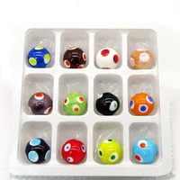 new 18mm evil eye design handmade glass marbles balls kids marble run game marble solitaire toy vase filled fish tank home decor