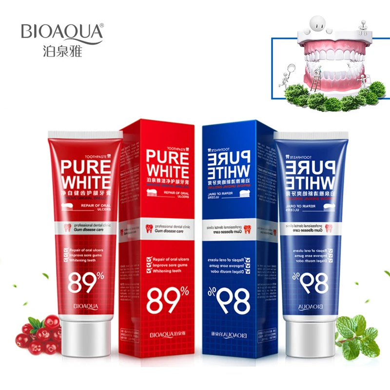 120g BIOAQUA питательные увлажняющие натуральный клюквенный отбеливающая зубная