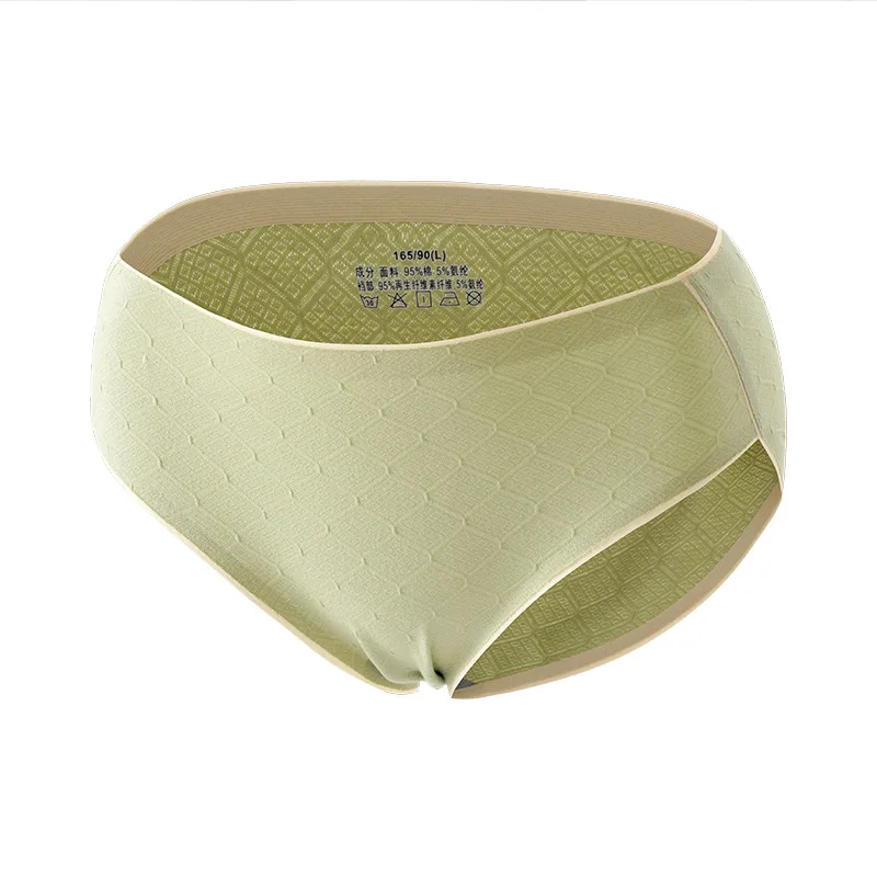 

Cotton Seamless Underwear Women's Graphene Antibacterial Mid-waist Breathable Ladies Antibacterial Briefs Girls Sexy Underwear