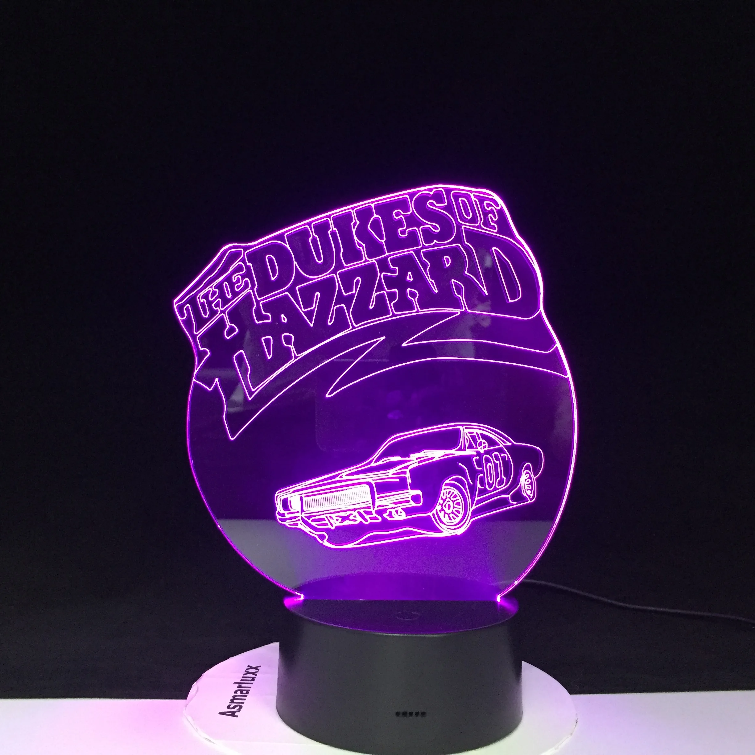 Автомобильный ночник DUKES OF hazустройства разноцветный светодиодный светильник RGBW