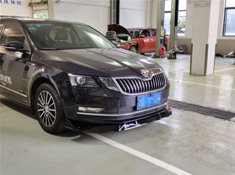 Для Skoda Octavia 2018 2019 переднего бампера комплект Диффузор тела спойлер для задней