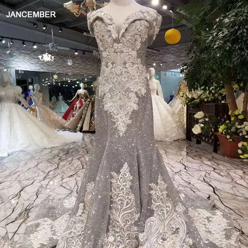 Длинное вечернее платье-Русалка с открытыми плечами 2020 | Свадьбы и торжества