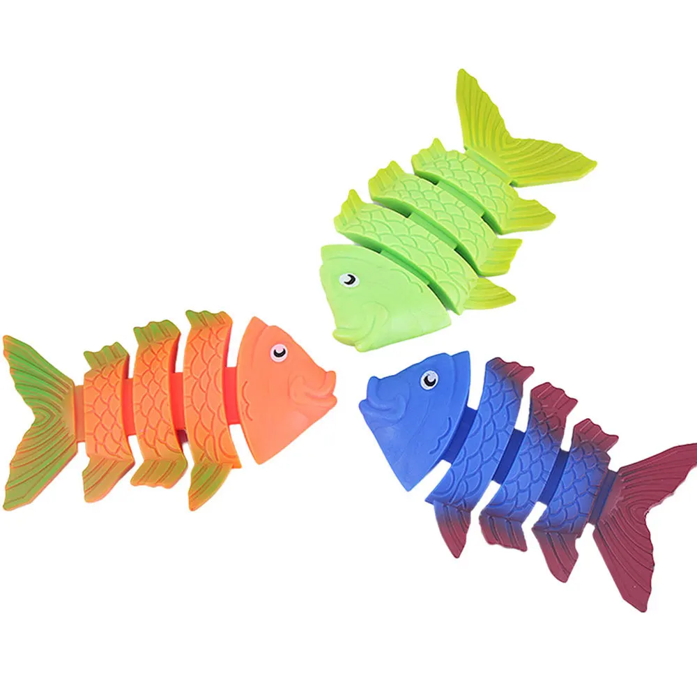 

26pcs Swimming Pool Diving Water Sport Underwater Fish Education Bath Toys Diving Training Toys for Kids Children (Rando