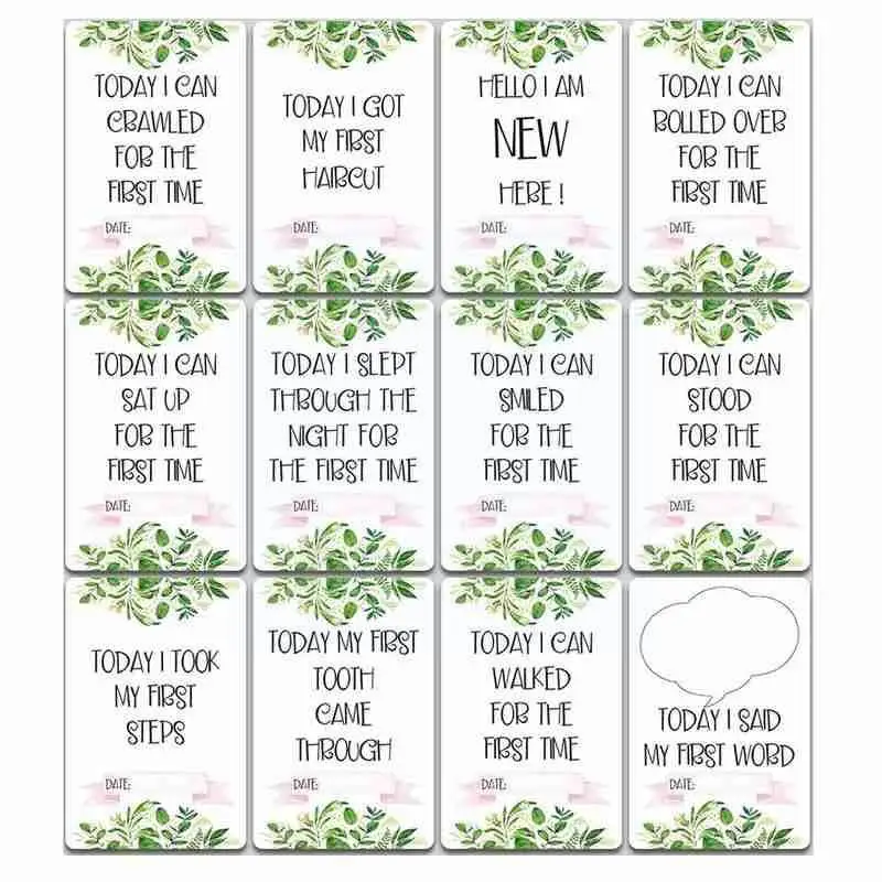 

Month Sticker Card Child Milestone Blanket Pregnant Blanket Woman Photograph Month R0k0