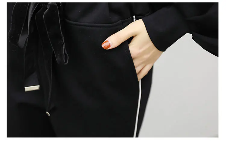 4xl женский спортивный костюм, повседневные спортивные комплекты, женские Лоскутные толстовки, Толстовка и спортивные штаны, комплект из 2 предметов, весна-осень, набор для бегунов