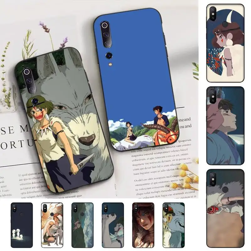 

FHNBLJ Japanese Anime Princess Mononoke Phone Case for Xiaomi mi 9 8 10 5 6 lite F1 SE Max 3 2 mix 2s