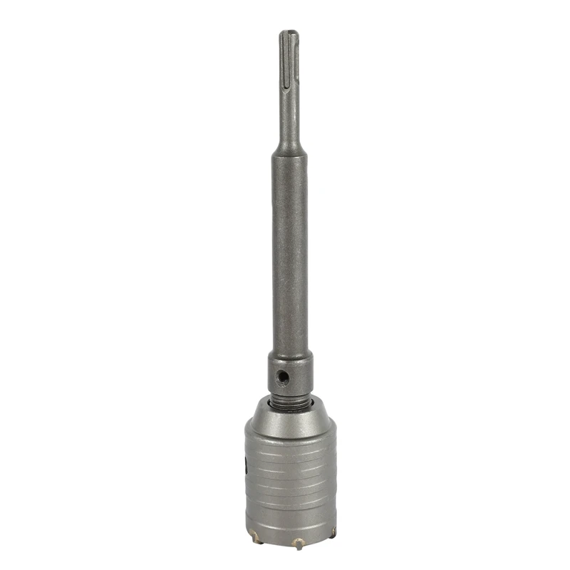 

1 Set 50Mm Sds Plus Shank Concrete Cement Stone Wall Hole Saw Drill Bit With 200Mm Connecting Rod Wrench