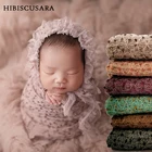 40*150 см детская фотография пледы мягкое детское фото реквизит трикотажный Пеленальный эластичный шарф с помпоном картинки одежда