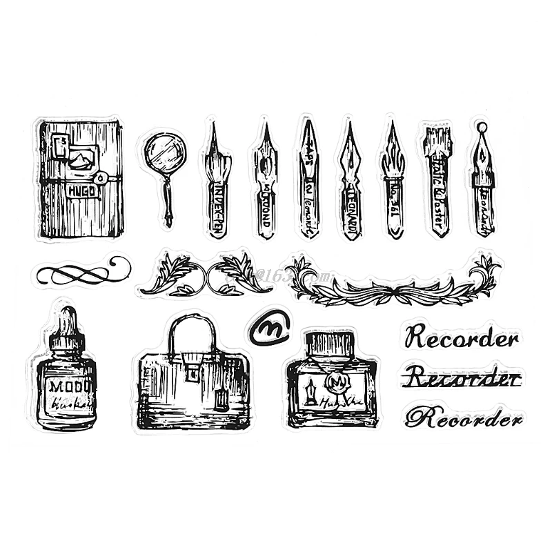 1 шт. прозрачный силиконовый фотоальбом для скрапбукинга сделай сам|Наборы счета|