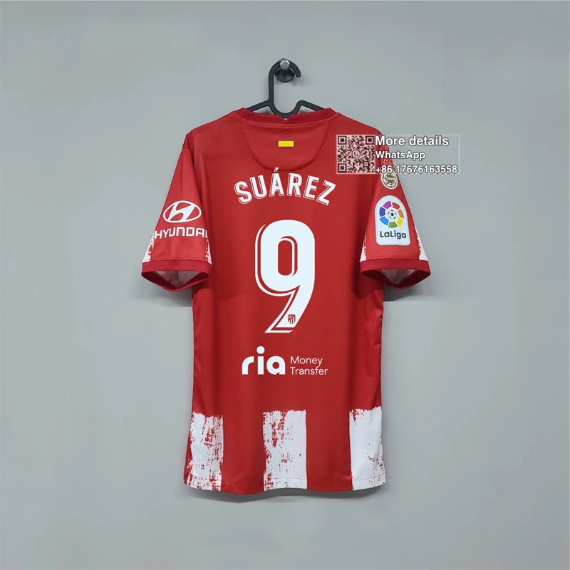 

21 22 Atletico MadridES Shirt JOAO FELIX SAUL SUAREZ CORREA DIEGO New COSTA LEMAR VITOLO LODI LEMAR 2021 Shirt
