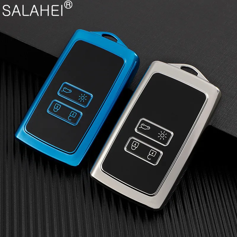 

Hot Sale Soft TPU Car Smart Key Case Cover Shell Bag Fob For Renault Koleos Kadjar Megane Talisman Captur Espace Clio 2016-2019