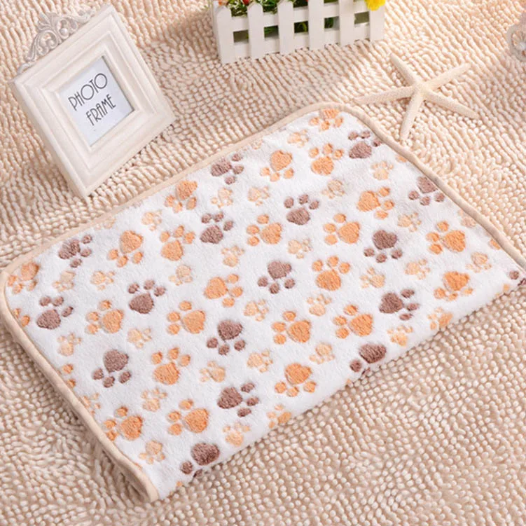 Мягкое Фланелевое покрывало для собаки мягкое Коралловое одеяло теплая кровать