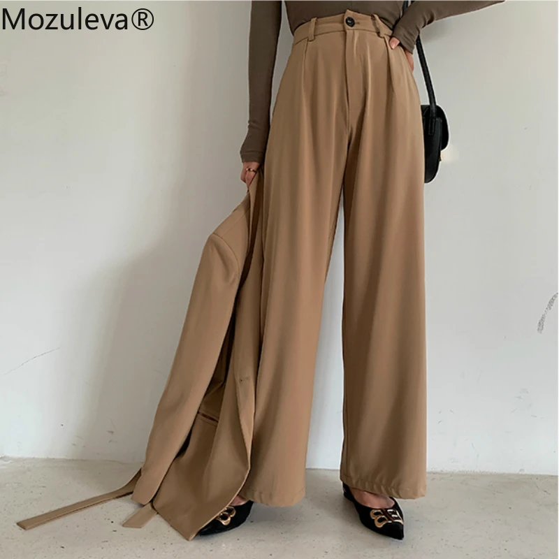 Женский винтажный комплект из двух предметов блейзер и свободные брюки со