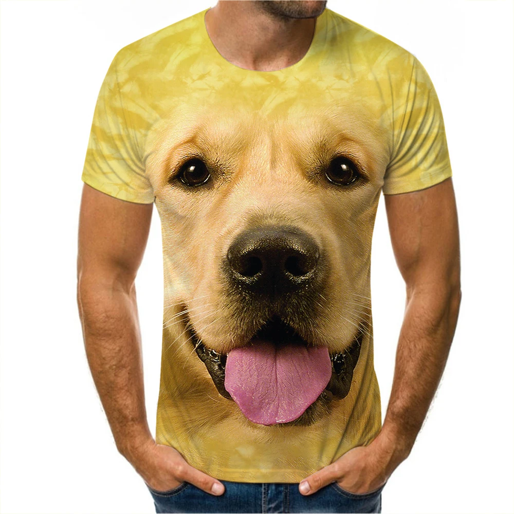 

Personality 3D German Shepherd Print Men/Women T-Shirt Cute Dog Pattern Young Clothes Summer Fashion Tees Large Size