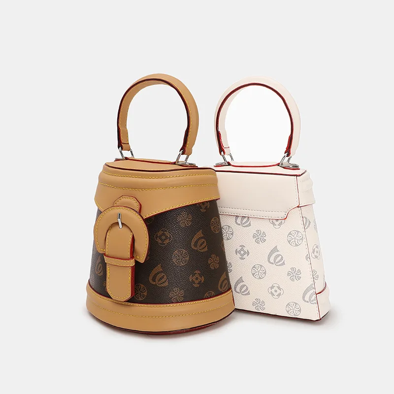 

Famous Luxury Brand 2021 New Fashion Ladies High Quality Printing Bucket Handbag Crossbody Shoulder Bag Sac De Luxe Femme Marque